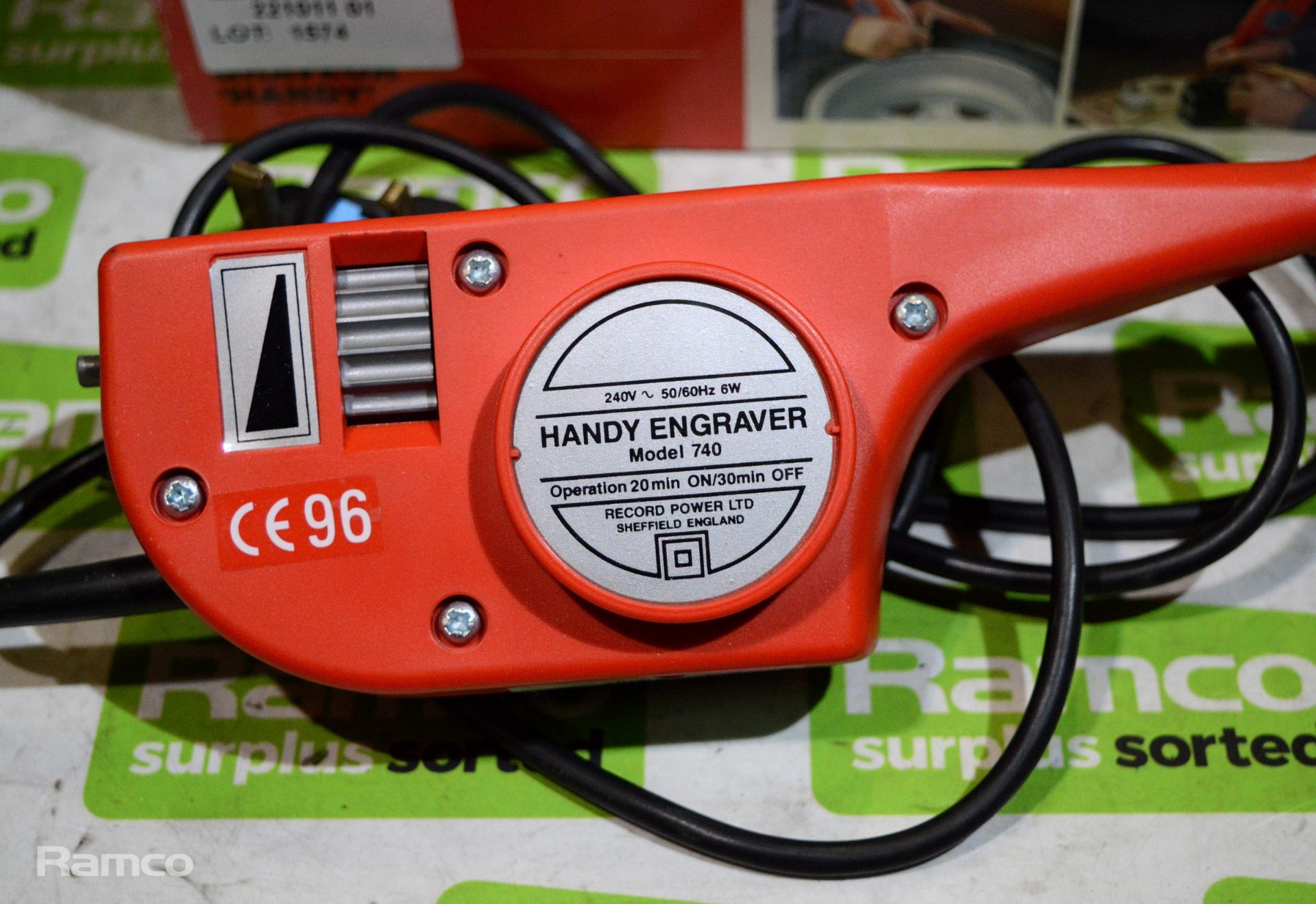 Record Power electric hand engraver 230V - Image 3 of 3