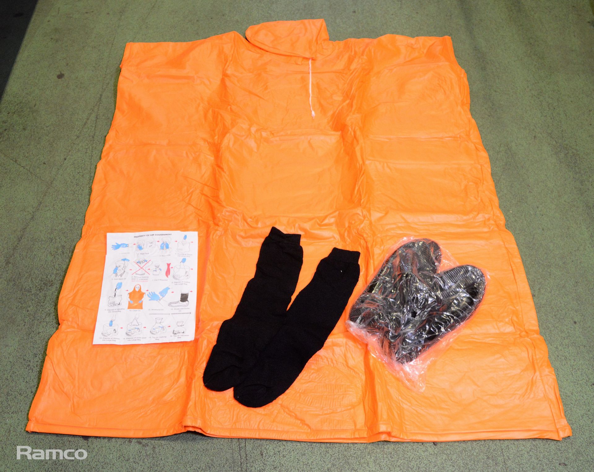 4x Contamination/disrobe kit. Size - Large adult. New and unused, but kit is incomplete - cape, shoe - Image 2 of 3