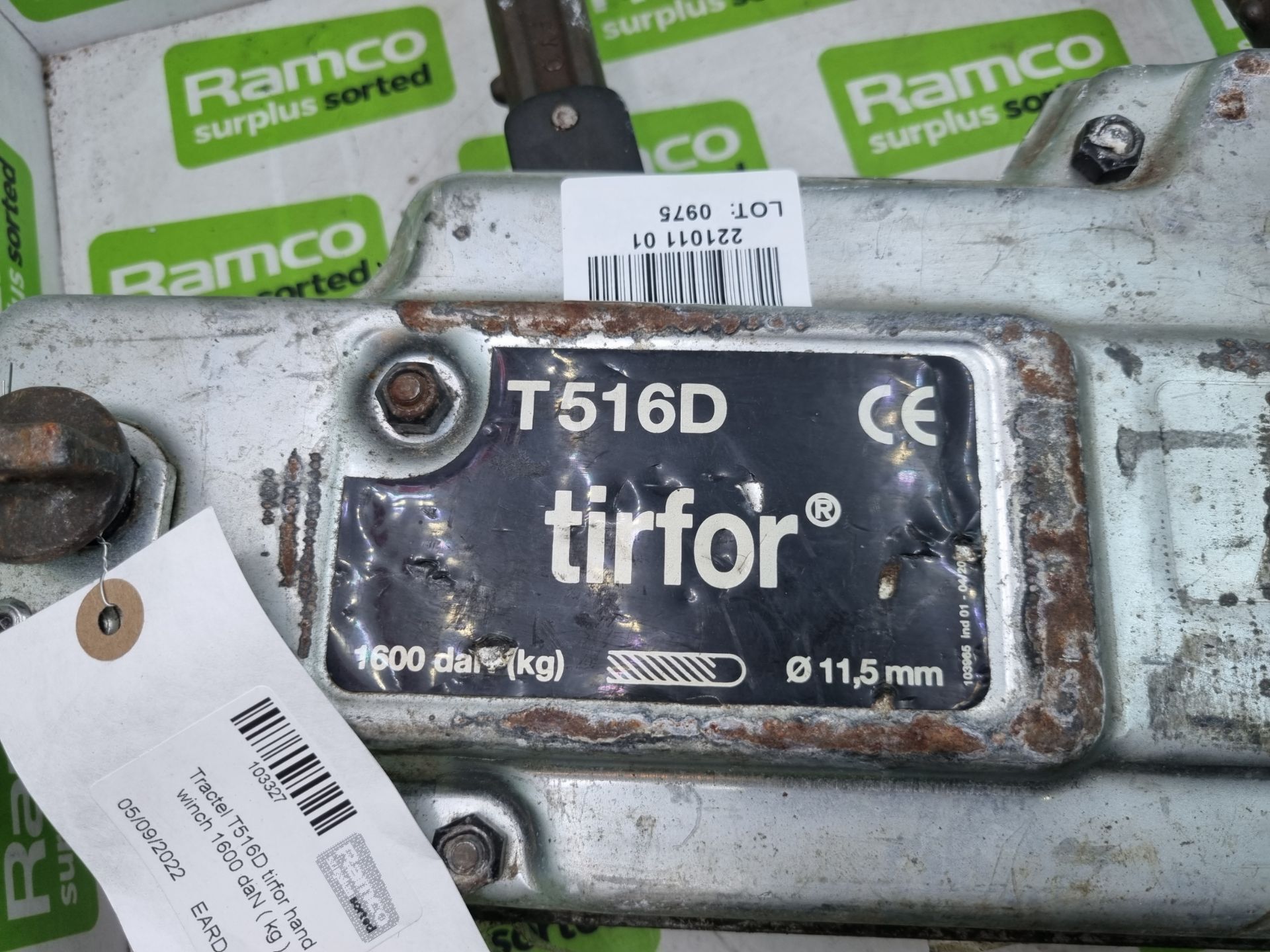 Tractel T516D tirfor hand winch 1600 daN ( kg ) - Image 2 of 4