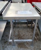 Stainless steel preparation table - 100x60x82cm