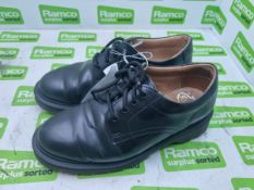 Solovair Black Leather Shoes 'Postman Style' Pair - Size EU 38, UK 5