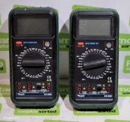 2x Rapid 318 DMM Digital Multimeters