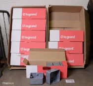 Legrand surface metal clad mounting boxes