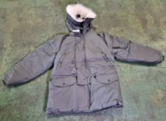 2x Grey parka N-3B extreme cold weather size Medium