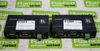 2x Kramer VP-211K automatic UXGA/audio switchers
