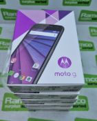 5x Motorola Moto G 3rd Gen - Pay As You Go Mobile Phone