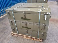 9x Metal Storage Boxes - L1220 x D305 x H305mm - NSN 8140-01-546-3352