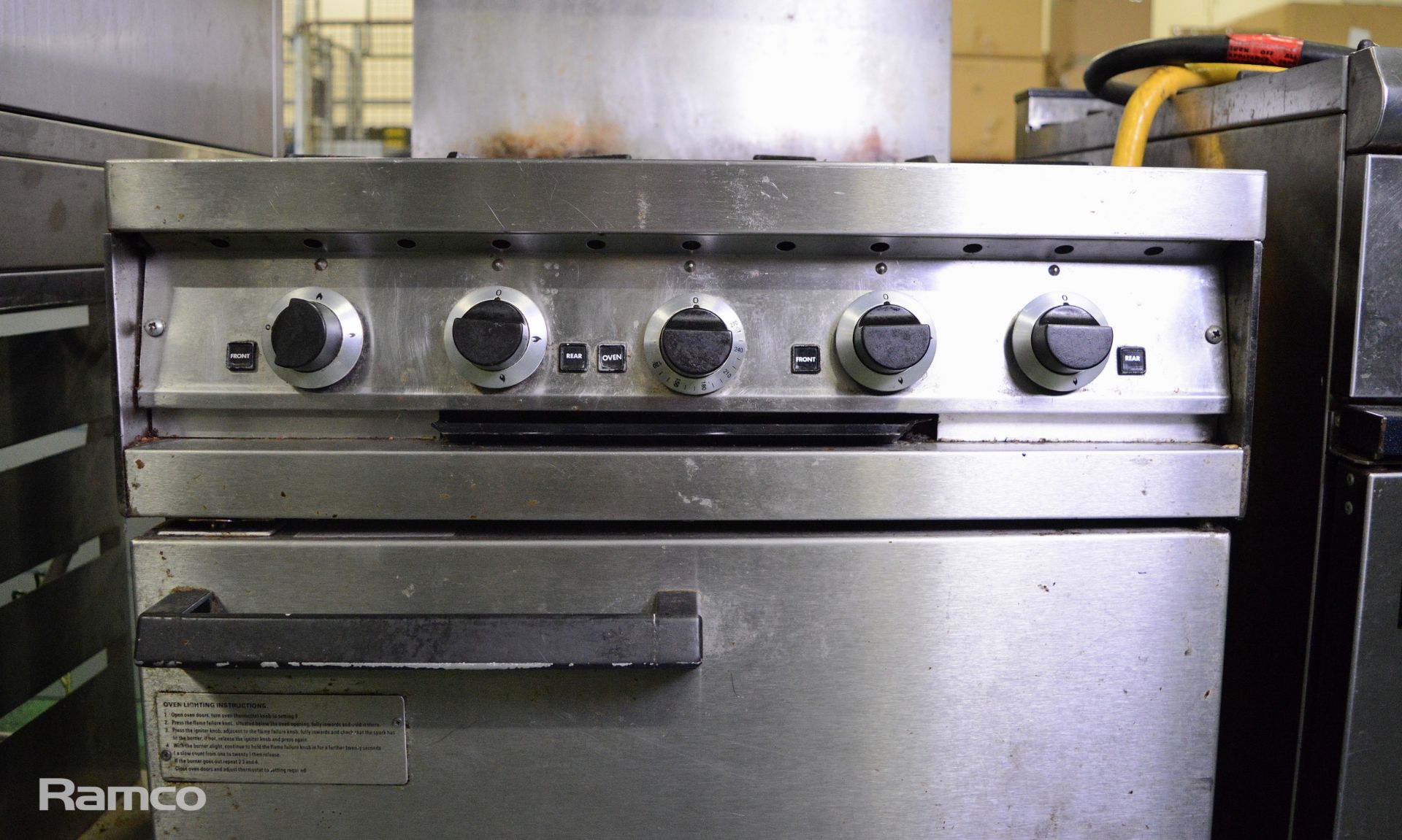 Falcon MK ll Dominator 4 burner oven with Steakhouse grill - 87x80x174cm - Image 3 of 8