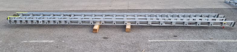 Ex - Fire & Rescue rope-operated triple extension ladder - incomplete