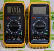 2x Rapid 328 DMM Digital Multimeters