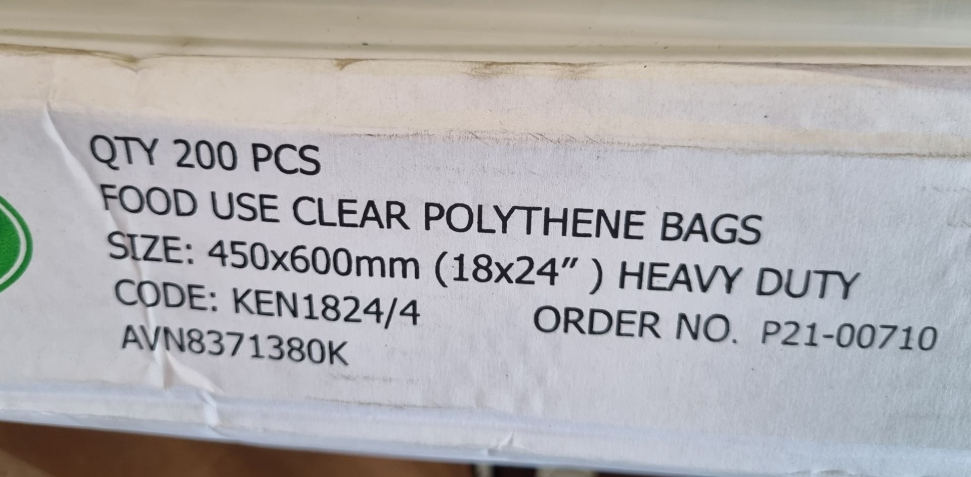 Swing bin liners, Food use clear polythene bags - Image 6 of 7