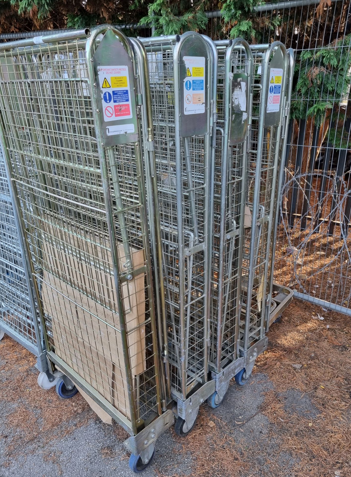 4x Palletower Mobile Caged Laundry Trolley - Image 2 of 3