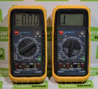 2x Rapid 328 DMM Digital Multimeters