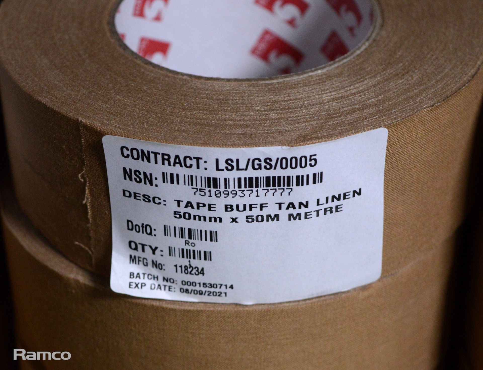 Scapa Buff Tan Linen Tape 50mm x 50m - 75 rolls - Image 3 of 3