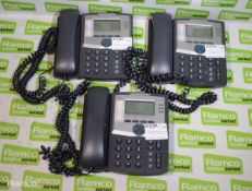 3x Cisco SPA303 3 line IP phones with display and PC port