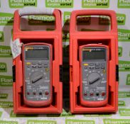 2x Fluke 87V-EX True RMS multimeter