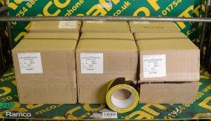 Anixter Black & Yellow Flagging Tape 50mm x 30m 6 Per Box - 6 boxes