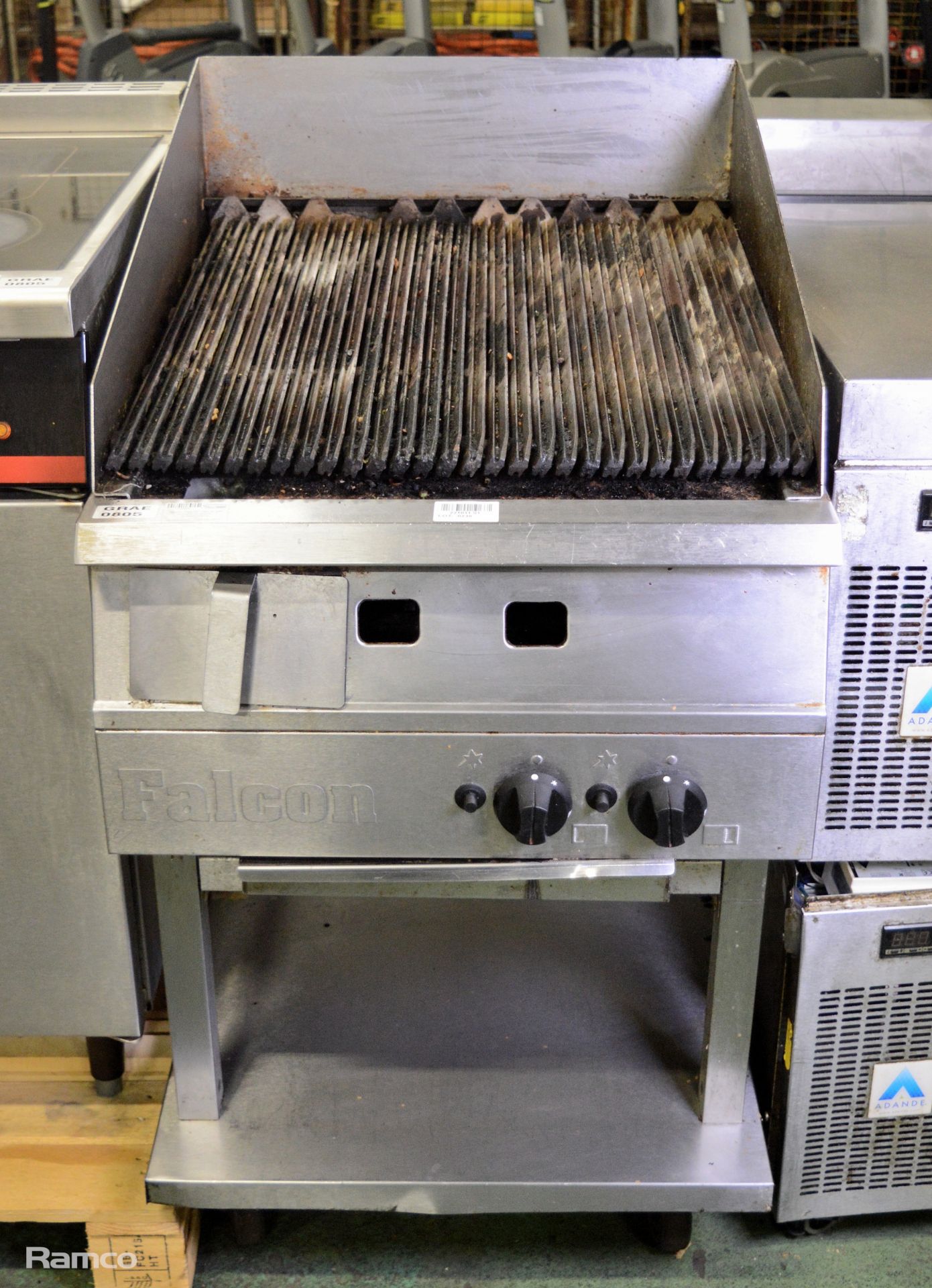 Falcon G26250 natural gas chargrill on stand - 80x60x115cm