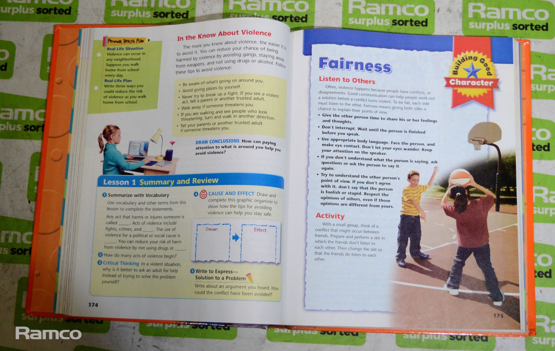 Harcourt Health and Fitness books for school/education, 3 age-specific editions, 4 x boxes, 90 books - Image 3 of 5