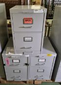 3x 2 Drawer Security Filing Cabinet with Chubb Mark IV Manifoil Combination Lock