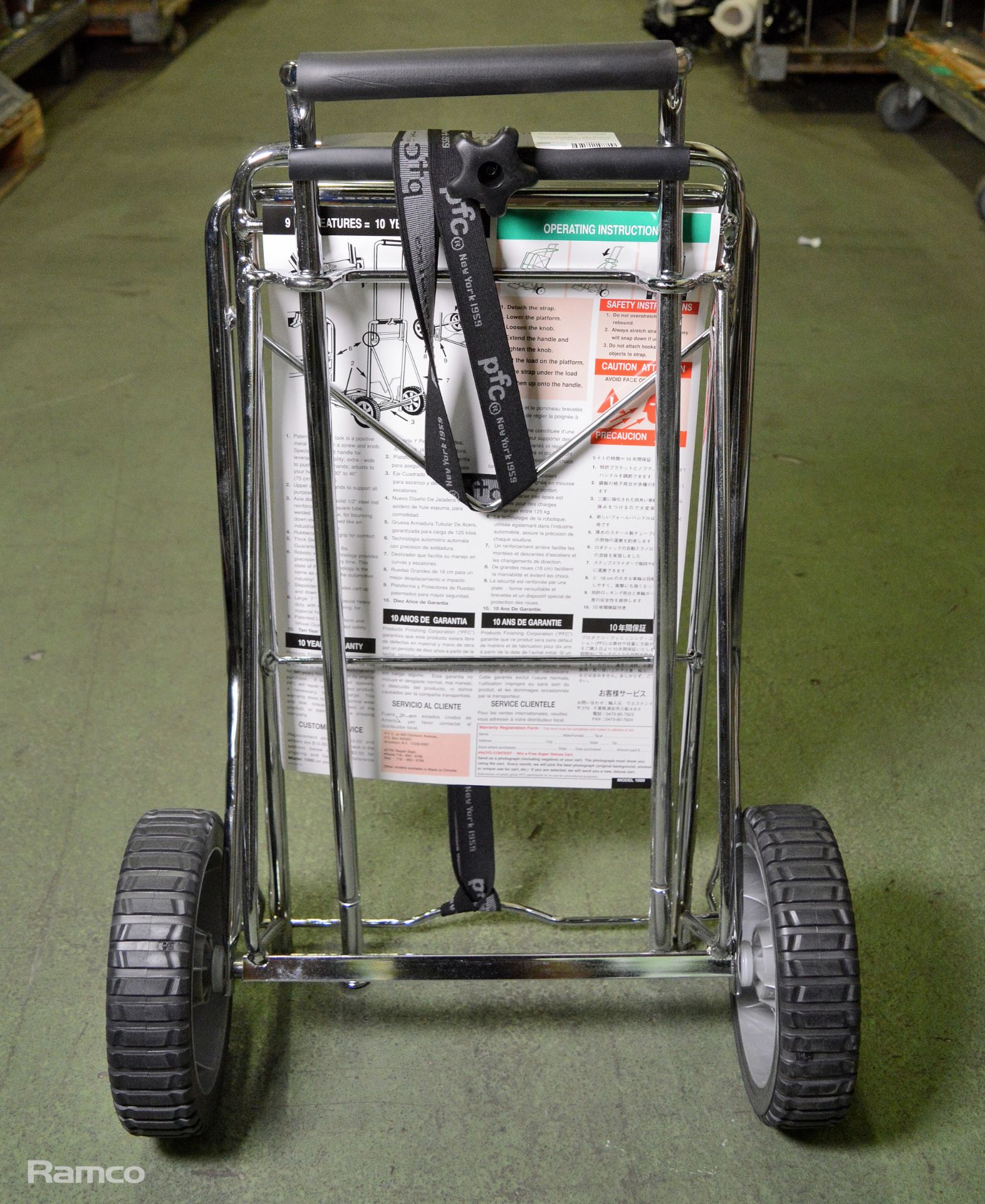 PFC-1000 portable chrome folding cart - Capacity 125kg - Image 3 of 3