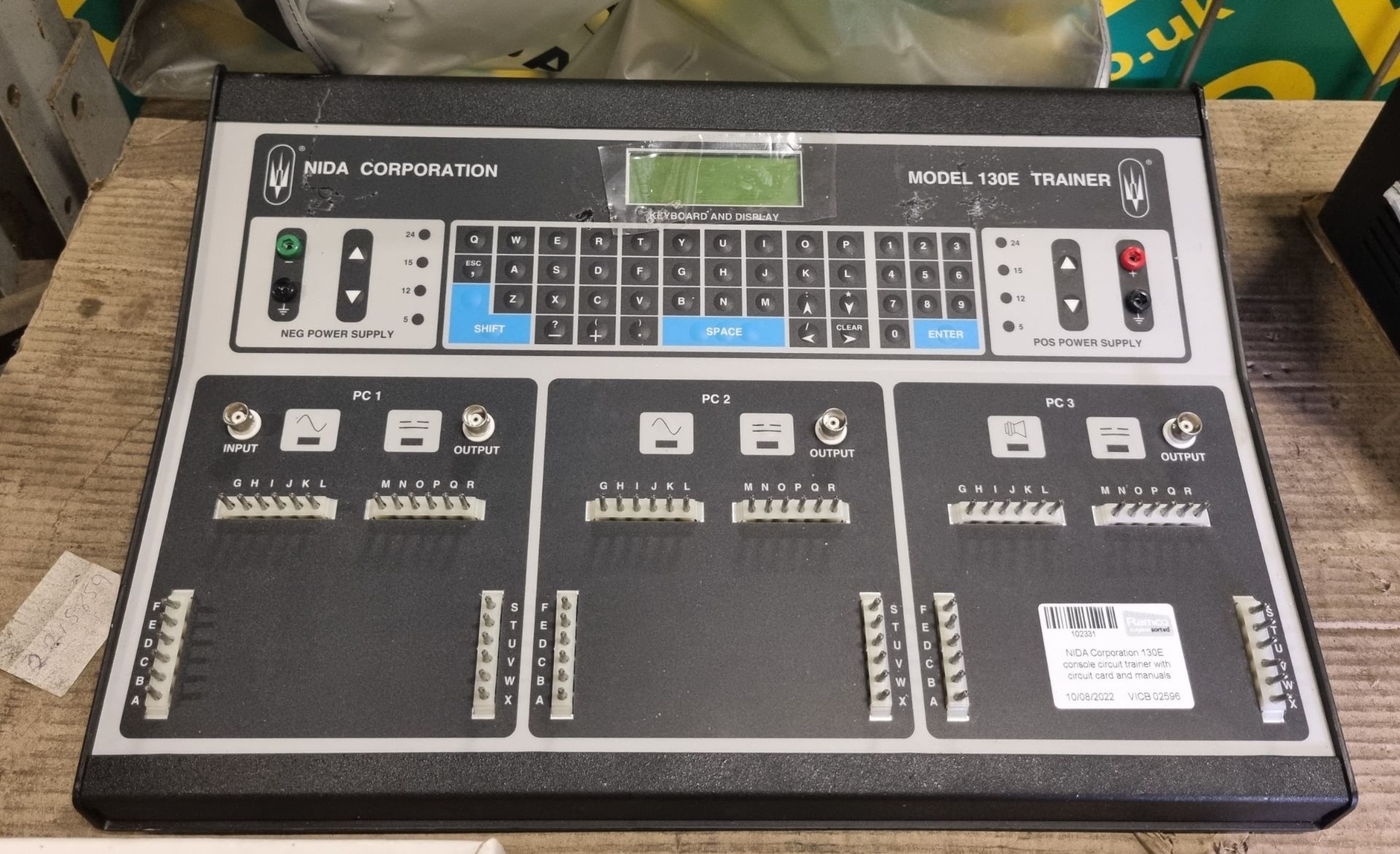 NIDA Corporation 130E console circuit trainer with circuit card and manuals - Image 2 of 6