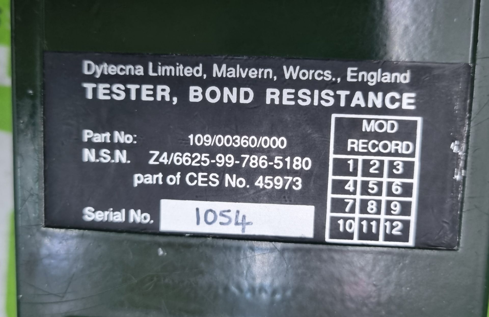 Dytecna DT109 Bond Resistance Test Set - Image 5 of 5