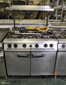 Falcon 6 burner gas oven with gantry - 85x90x145cm