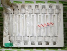 15x pendant fluorescent lamps in tray