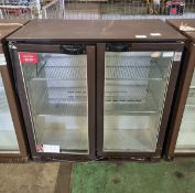 Osborne double door bottle cooler - 50x90x90cm