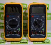 2x Rapid 328 DMM Digital Multimeters