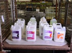 Premier Products and EcoLab Cleaning Liquids - 5L Bottles, Sealed and Slightly Used