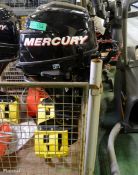 Mercury 9.9 HP four stroke outboard motor & fuel can - 45.8 Hours