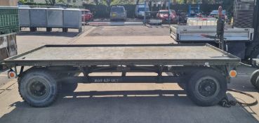 Servicing trailer platform - 385x160x77cm