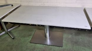 White table - 160x80x74cm
