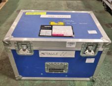 2x Equinox Hydra 3D animation laser in foam padded flight case