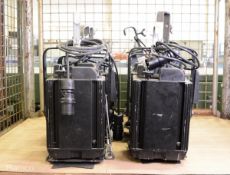 6x Vision 1200 F 1kw fresnel light with barndoors - 36x32x22cm