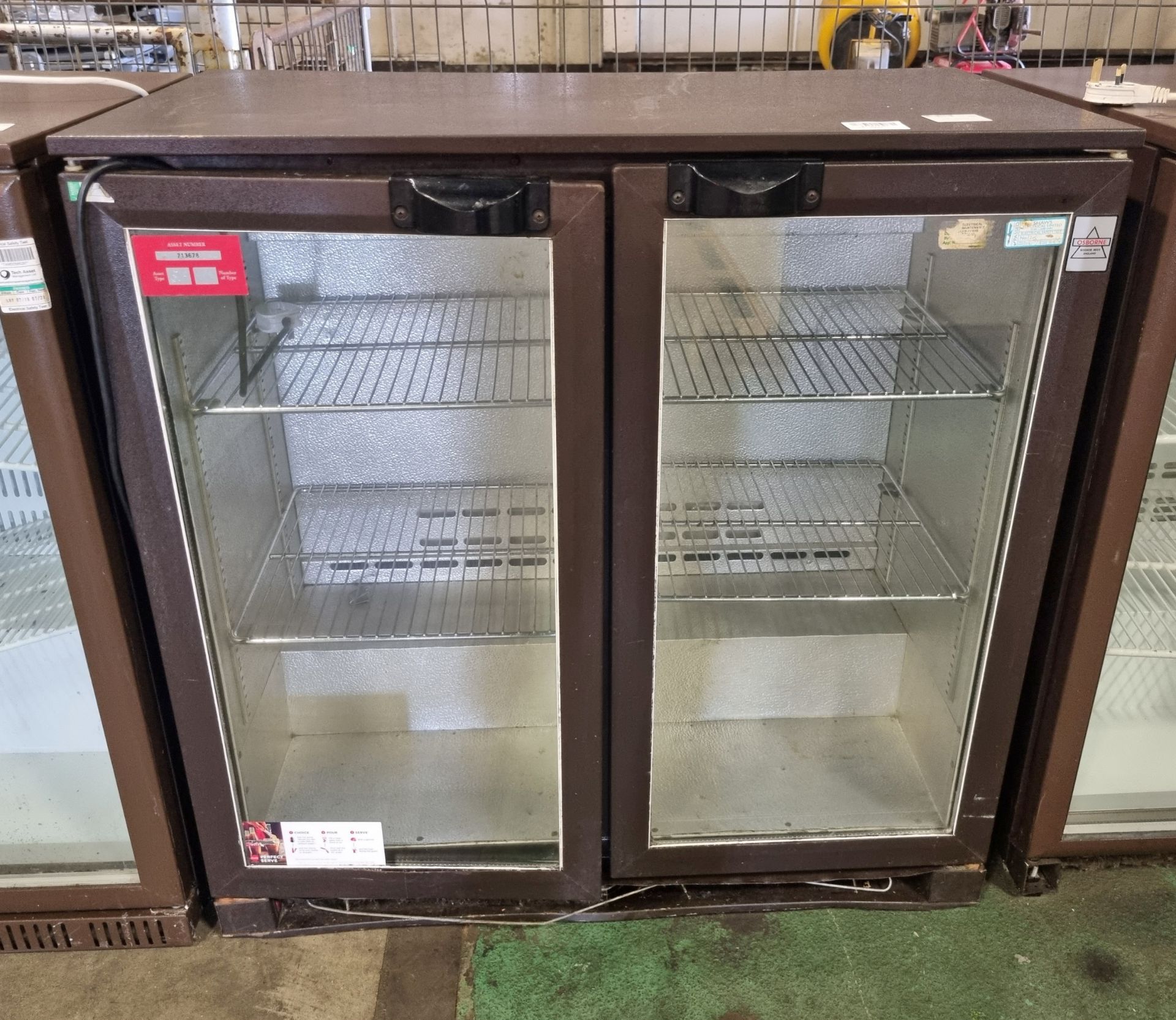 Osborne double door bottle cooler - 50x90x90cm - Image 2 of 5