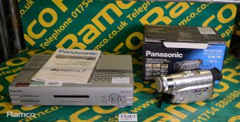 Panasonic NV-DS15B digital video camera with accessories, Panasonic TU-DSB31 digital satellite rece