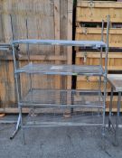 Stainless steel racking with 4 shelves - 122x62x185cm