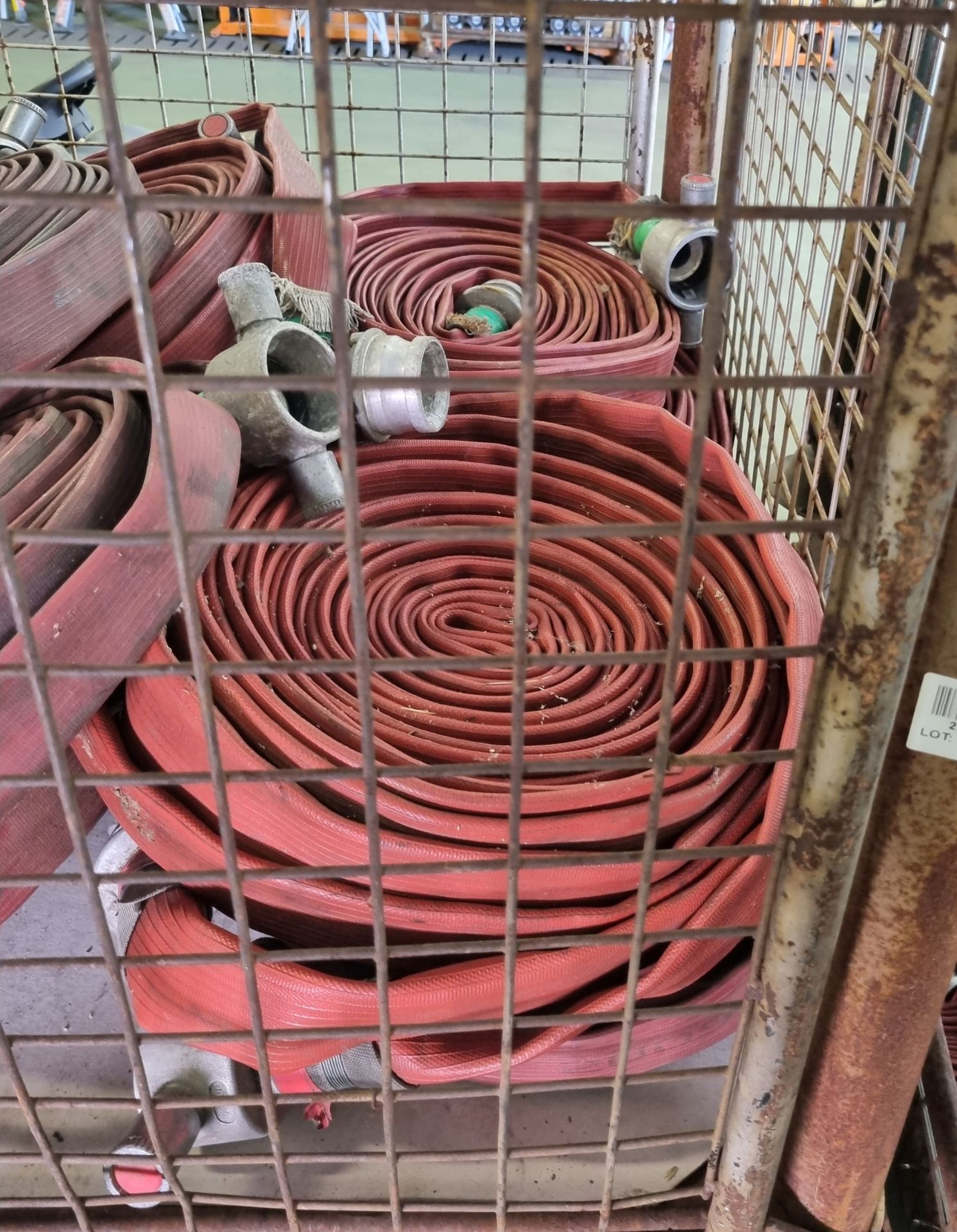 13x Layflat hose with couplings - 45mm diameter, 20m length (estimate) - Image 2 of 3