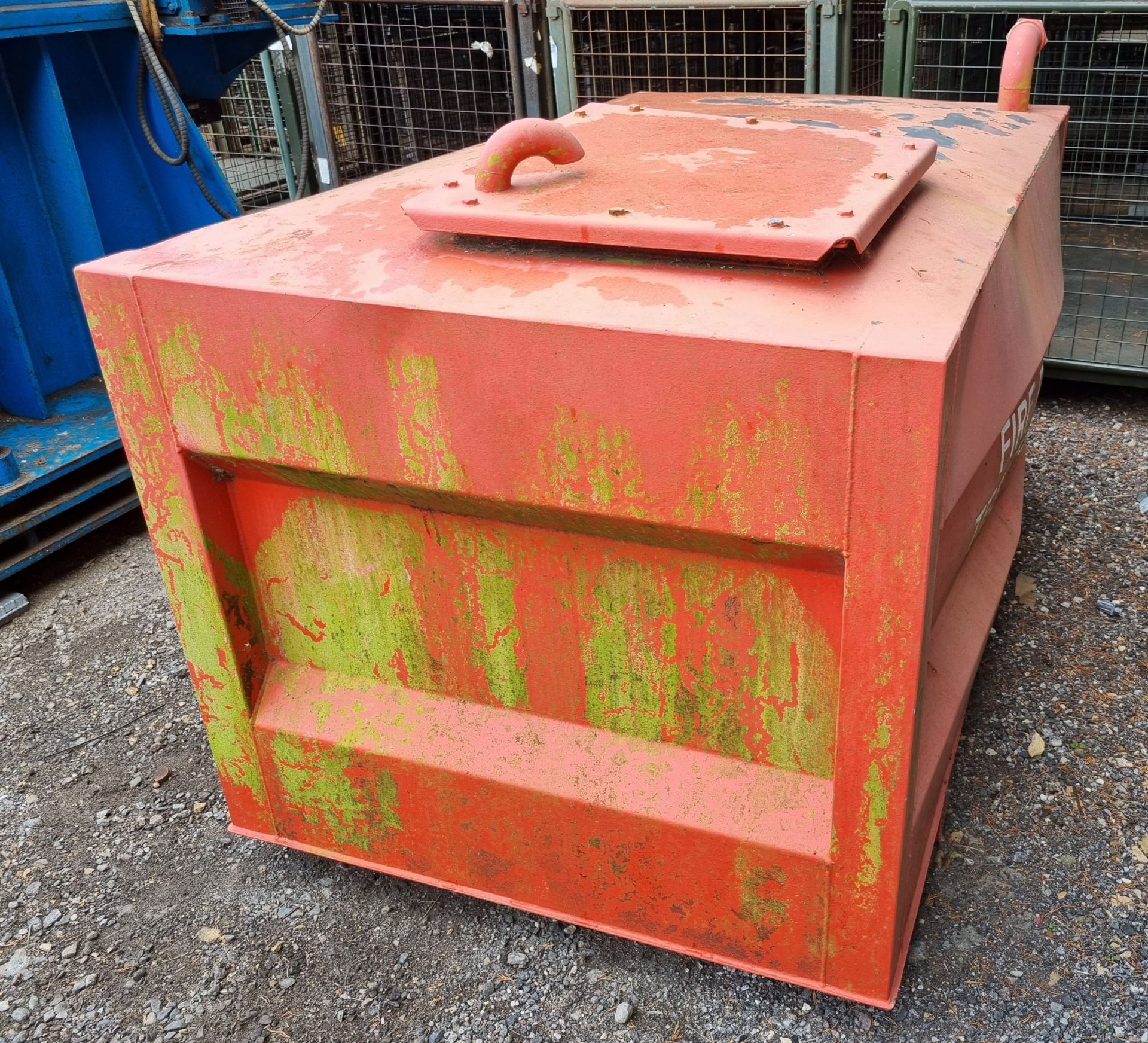 Metal fire pump testing tank - L198xW118xH130cm - Image 3 of 6