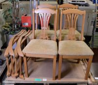 4x chairs, 2x fold away (emergency) chairs