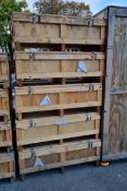 5x Wooden Shipping Container L122 x W89 x H43cm