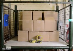 Black and Yellow flagging tape 50mm x 33M - 6 per box - 30 boxes