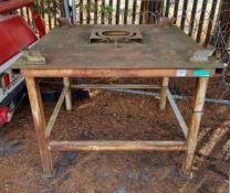 Large Steel Square Welding Table - 4ft x 4ft