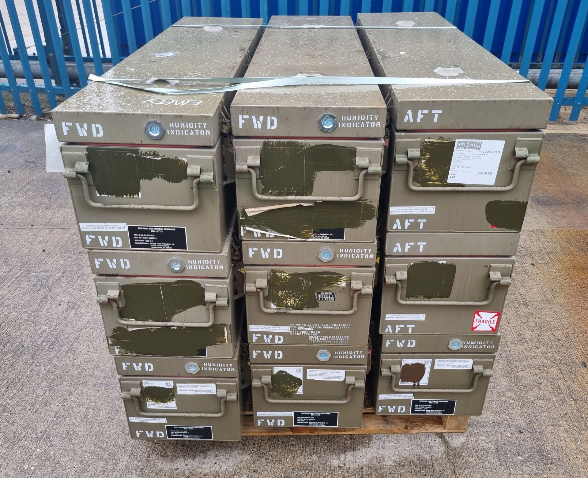9x Metal Storage Boxes - L1220 x D305 x H305mm - NSN 8140-01-546-3352 - Image 2 of 2