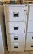 Kardex safefile 4-drawer file cabinet L54xW80xH145cm