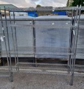 Racking unit - 4 shelves - L152 x D47 x H183cm