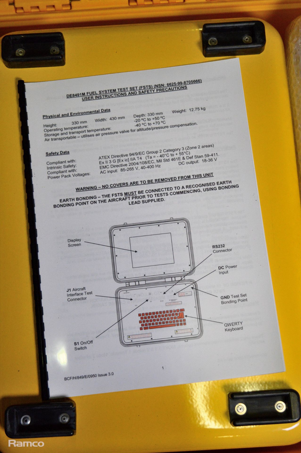 Ultra Electronics DE8491M Fuel System Test Set Kit - Image 6 of 7